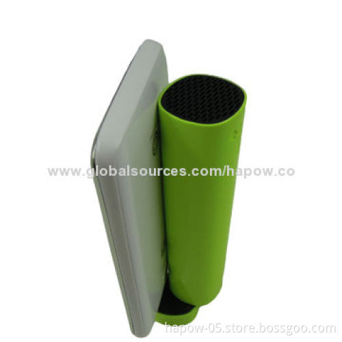 Portable Mini Speaker Power Bank with Phone Holder, Made of ABS + PC, 3W Rated Power